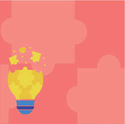 abstract brainstorming problem solutions careful vector image