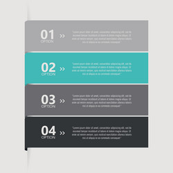 abstract four easy steps on a special background vector image