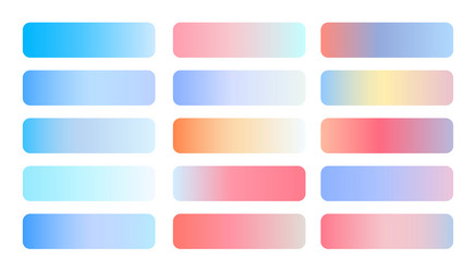 modern multicolor gradient shades set for web vector image