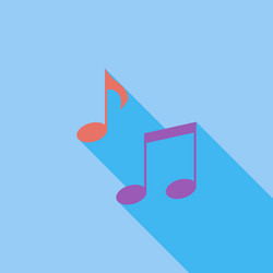 note flat icon vector image