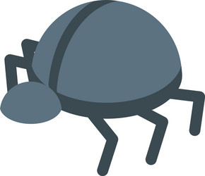 personal information bug icon isometric style vector image