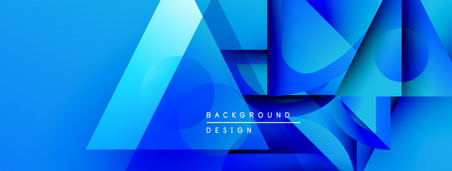 abstract blue background features overlapping vector image