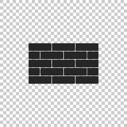bricks icon isolated on transparent background vector image