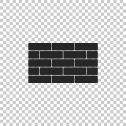 Bricks icon isolated on transparent background vector