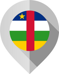 Map Marker with Flag vector image