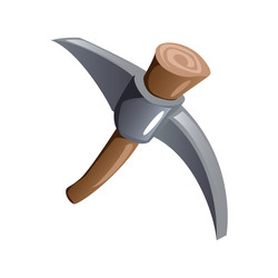 Pick axe game composition vector