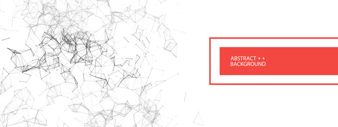 abstract polygonal background with connecting vector image
