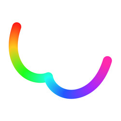 abstract wavy gradient background with colorful vector image