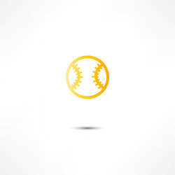 baseball ball icon vector