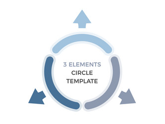Circular Data Flow Chart with Arrows vector image