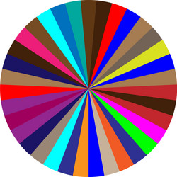 segmented circle pie graph chart infographics vector image