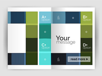 set of front and back a4 size pages business vector image