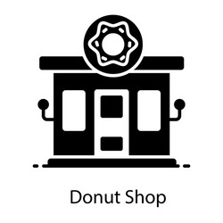 Donut Shop Royalty Free Vector Image Vectorstock
