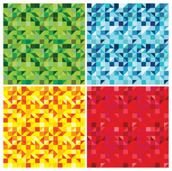 Geometric Triangle Mosaic Pattern vector image