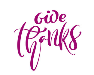 Give thanks friendship family positive quote vector