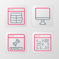 set line software loading data window computer vector image