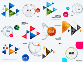 set of abstract design for graphic template vector image