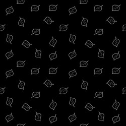 tree leaf chaotic seamless pattern vector image