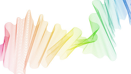 abstract backdrop with wave gradient lines vector image