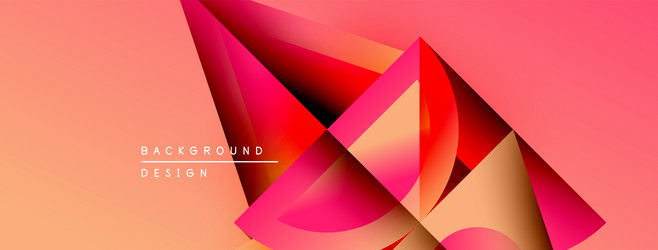 abstract geometric shapes overlap creating vector image