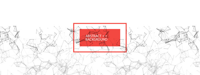abstract polygonal background with connecting vector image