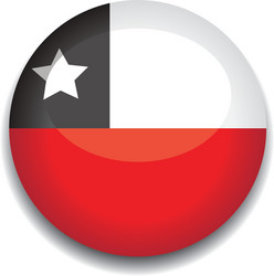 Chile Flag Button vector image