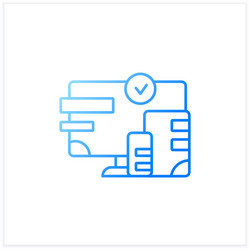 cross platform design gradient icon vector image