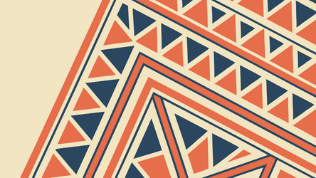 decorative geometric triangle border abstract vector image