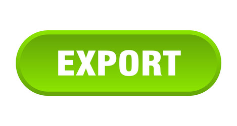 export button rounded green sign vector image