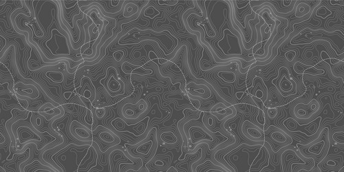 seamless pattern topographic map background vector