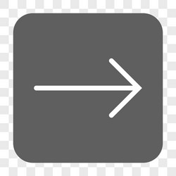 arrow right rounded square button vector image