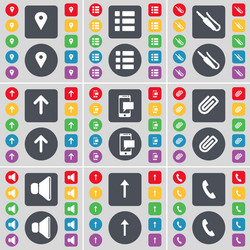 checkpoint list microphone connector arrow up sms vector image