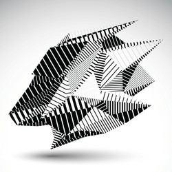 Complex Geometric Stripe Pattern vector image