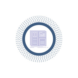 design grid interface layout ui glyph icon vector image