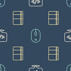 set line front end development sketchbook vector image