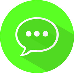 text message icon speech bubble symbol modern vector image