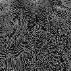 array with dynamic particles 3d futuristic vector image