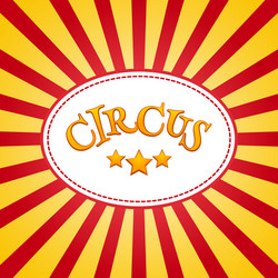 classic circus poster design template Vector Image