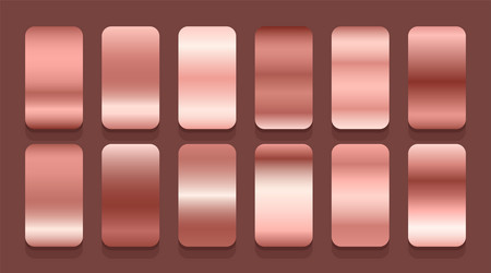 modern ui and ux element design with metallic vector image