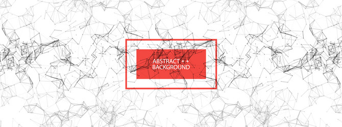 abstract polygonal background with connecting vector image