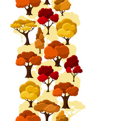 autumn seamless pattern with abstract stylized vector image