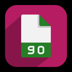 go document file format flat icons extension vector image