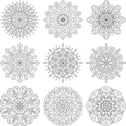 Abstract pattern set vector