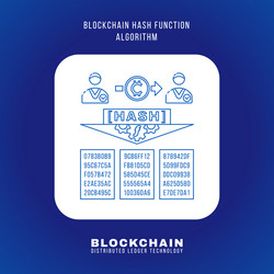 blockchain distributed ledger technology vector image