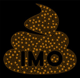 glossy mesh 2d imo shit with light spots vector image
