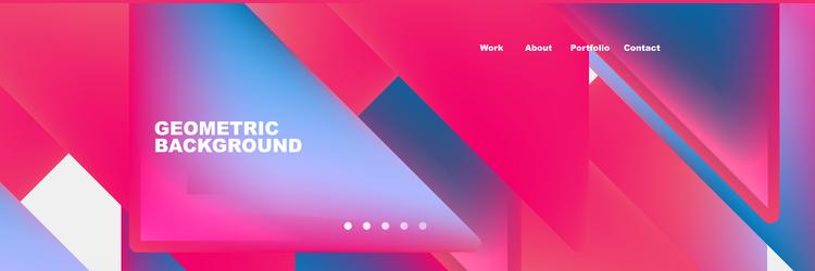 triangle minimal web site page background design vector image