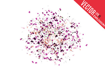 abstract background with many falling tiny vector image