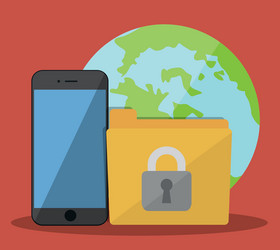 internet security related icons image vector image