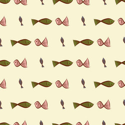 Seamless abstract of fish conceptual art graphic vector