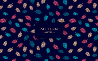 Seamless pattern with tropical leaves vector